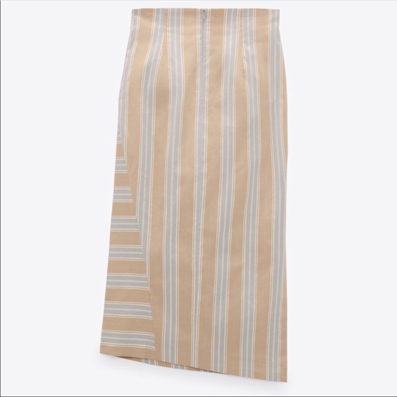 Draped midi skirt striped - Picture 10 of 13